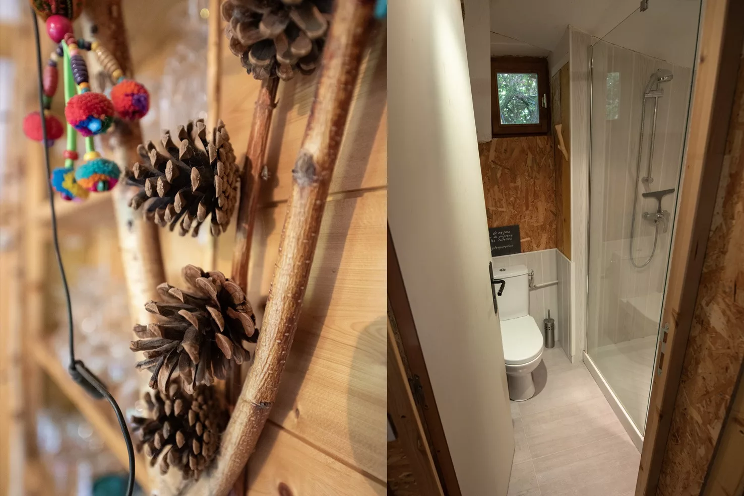 salle de bain cabane sur pilotis